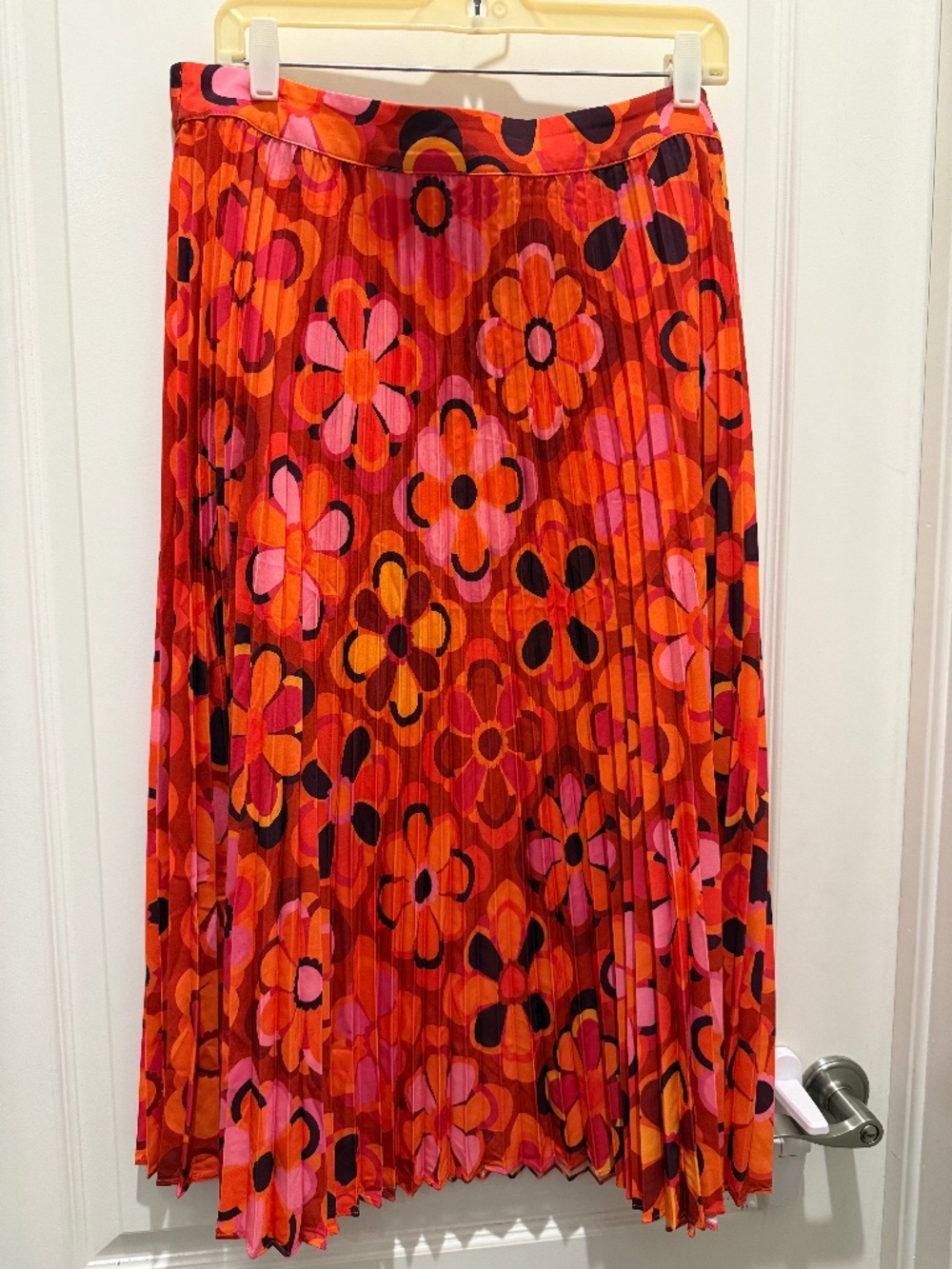 NWOT Lesley Evers Yvette Pleated Midi Skirt, Size 1X